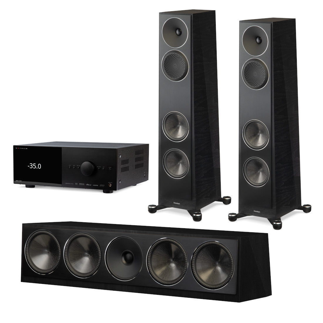 Anthem MRX 1140 8K AV Receiver | Paradigm Founder 80F Floor Standing Speakers | Founder 90C Center Channel Speaker Bundle