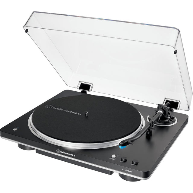 Audio-Technica AT-LP70XBT turntable in Black/Silver finish