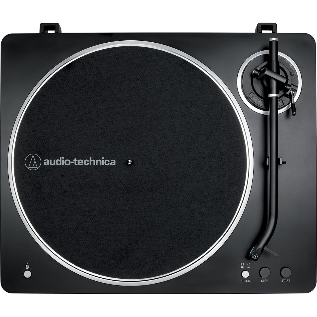 Audio-Technica AT-LP70XBT turntable in Black/Silver finish