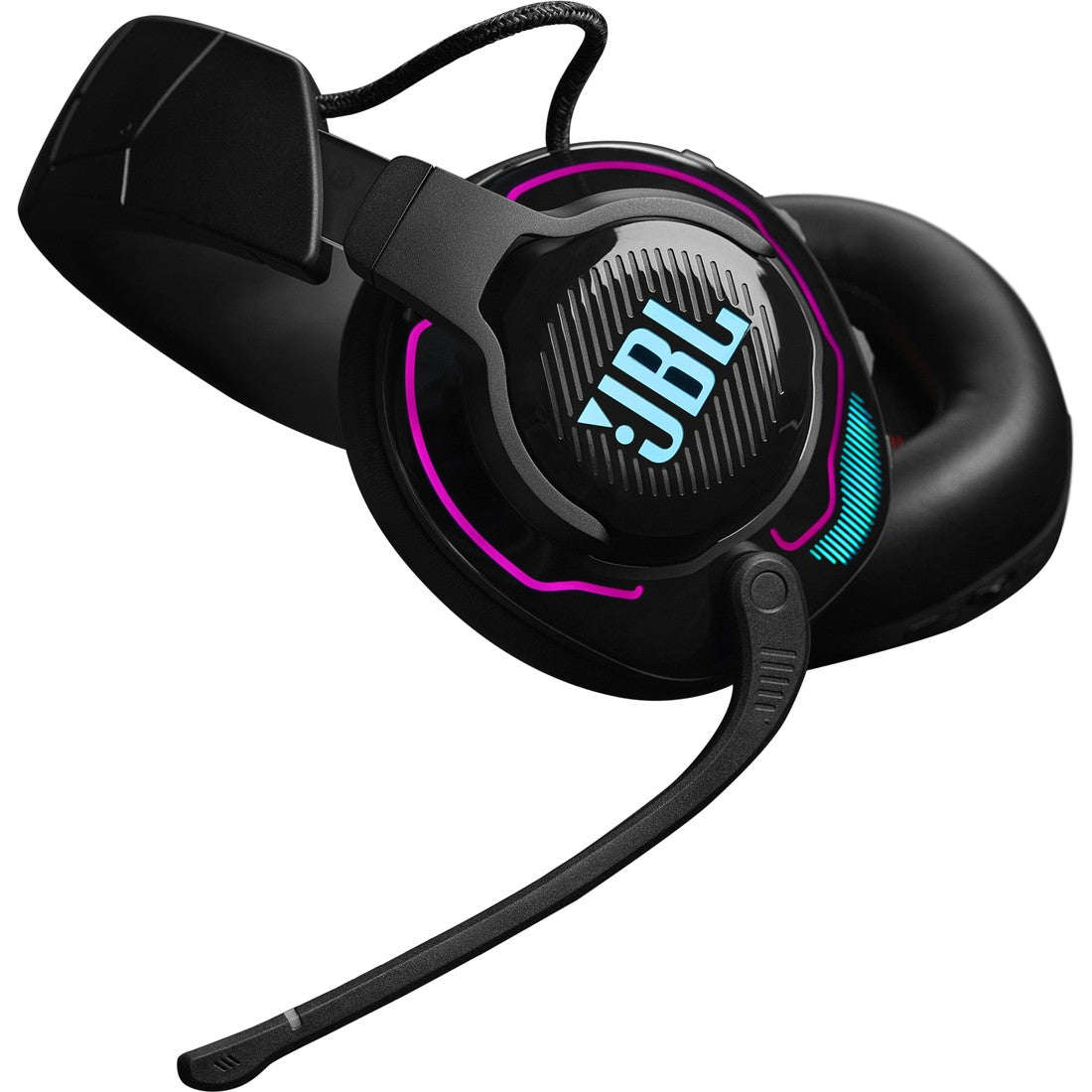 JBL Quantum 910X Wireless - Black - Wireless over-ear performance gaming headset with head tracking-enhanced, Active Noise Cancelling and Bluetooth - Detailshot 10