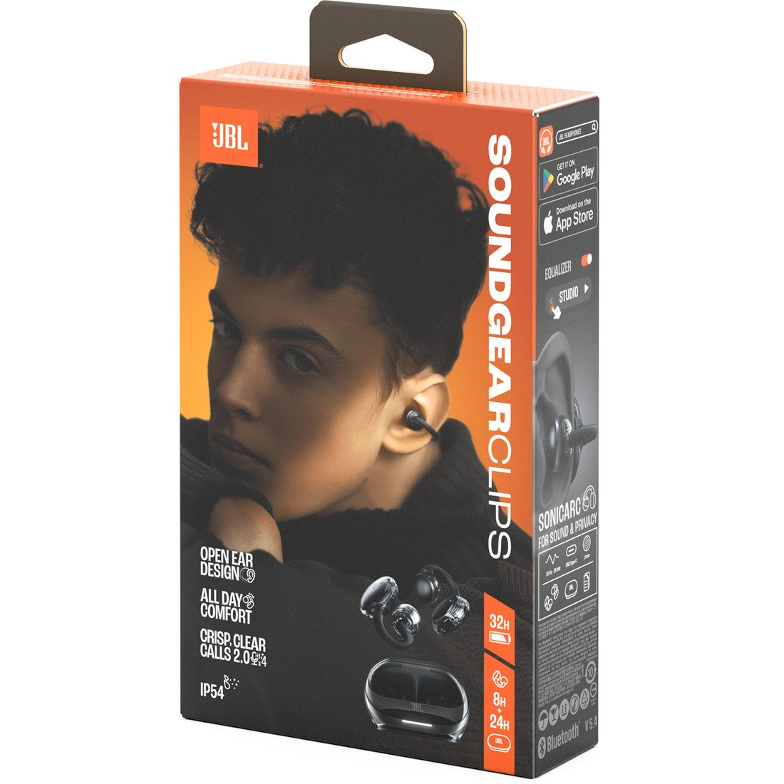 JBL Soundgear Clips - Black - True wireless open-ear headphones - Detailshot 15