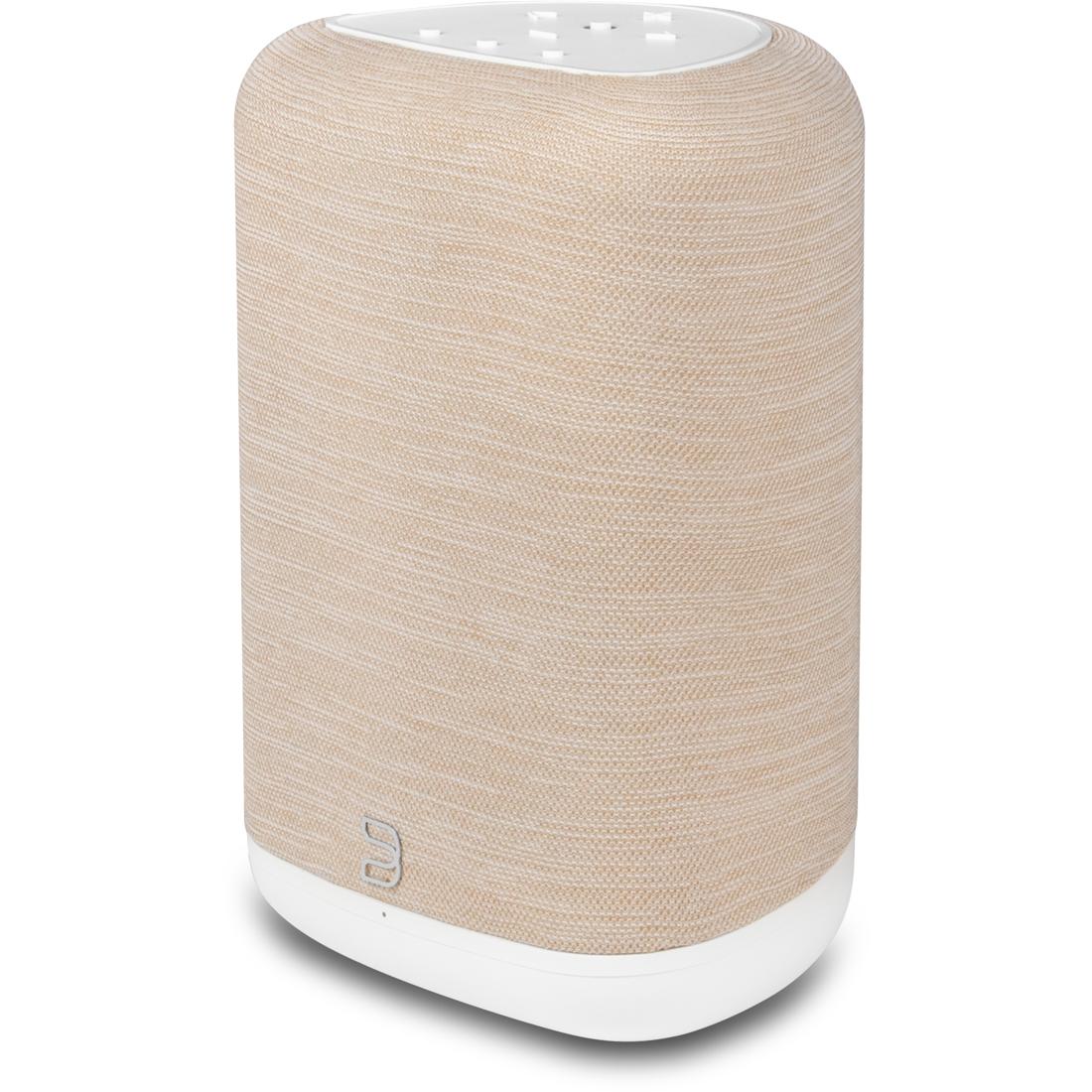 Bluesound PULSE FLEX wireless speaker in white/tan