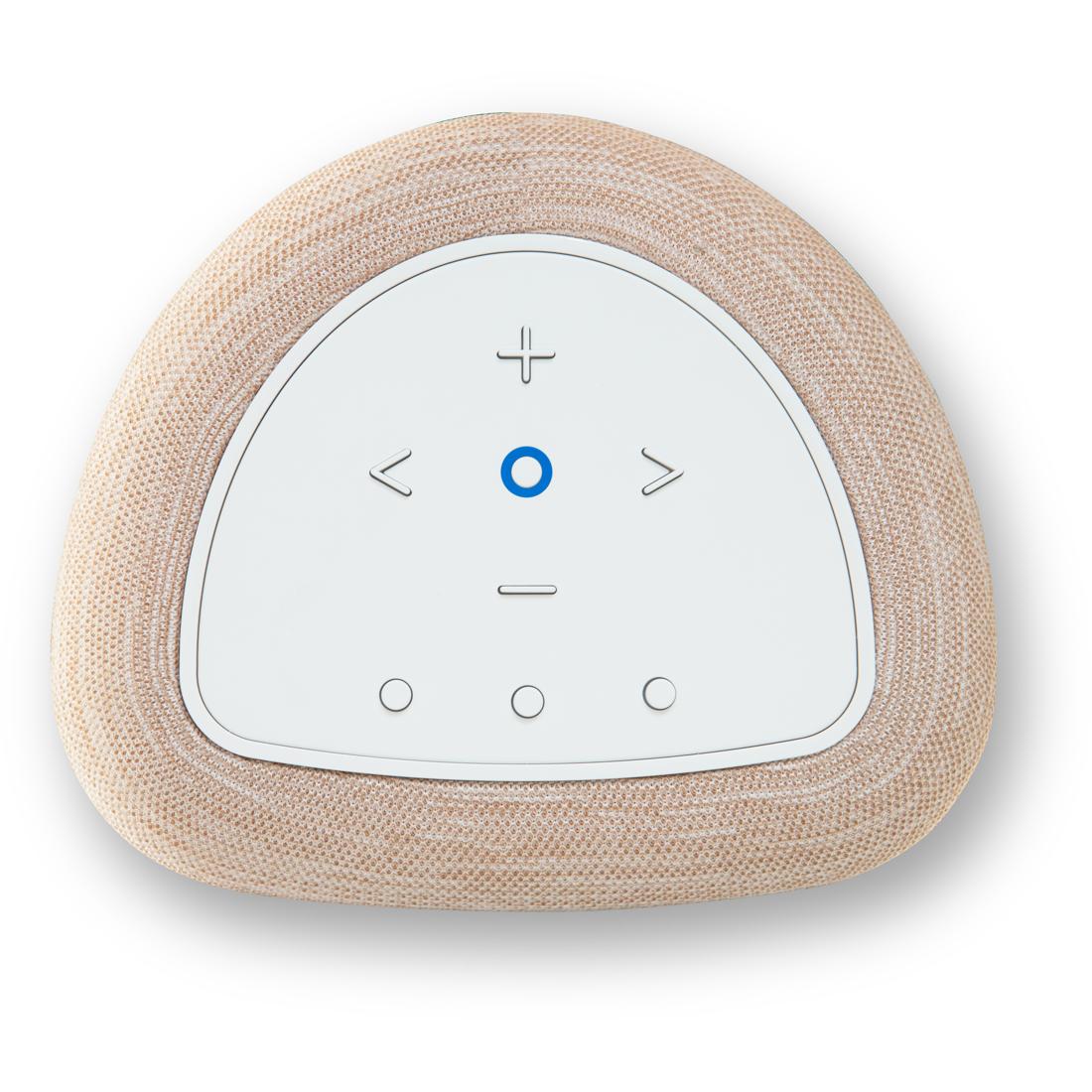 Bluesound PULSE FLEX wireless speaker in white/tan