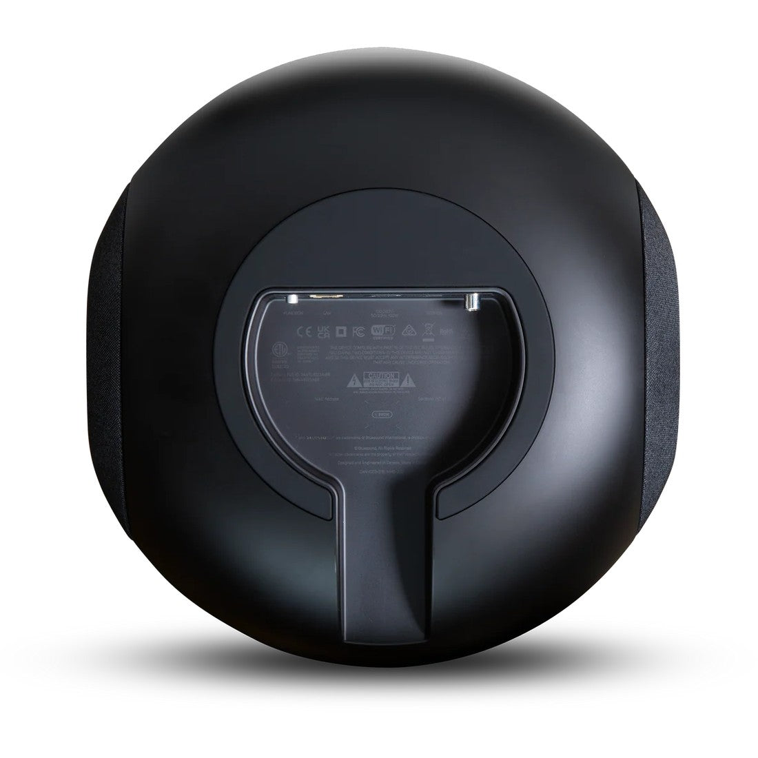 Bluesound PULSE SUB Bottom view, in black