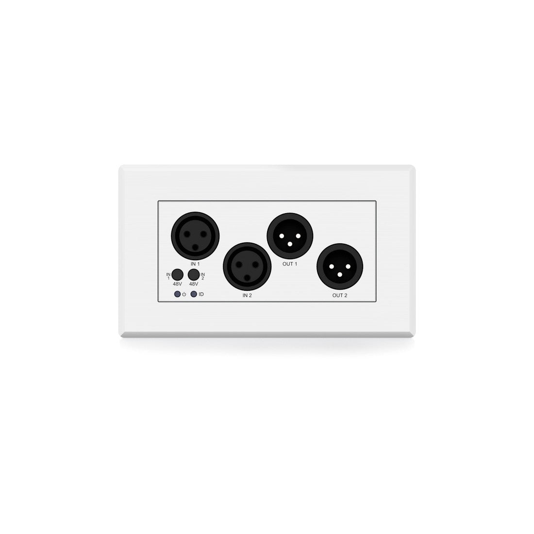 Blustream DA22XLR-WP-EU-V2 XLR Dante Audio Wall Plate (DA22XLRWPEUV2)