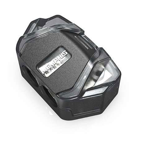 Memphis Audio DBLOCK Distribution Block With Two 0 AWG Inputs, Four 4 AWG Outputs (DBLOCK)