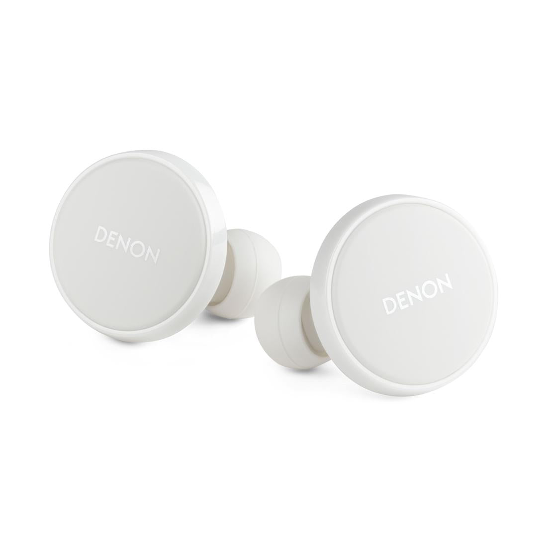 Denon PerL Pro earbuds in white