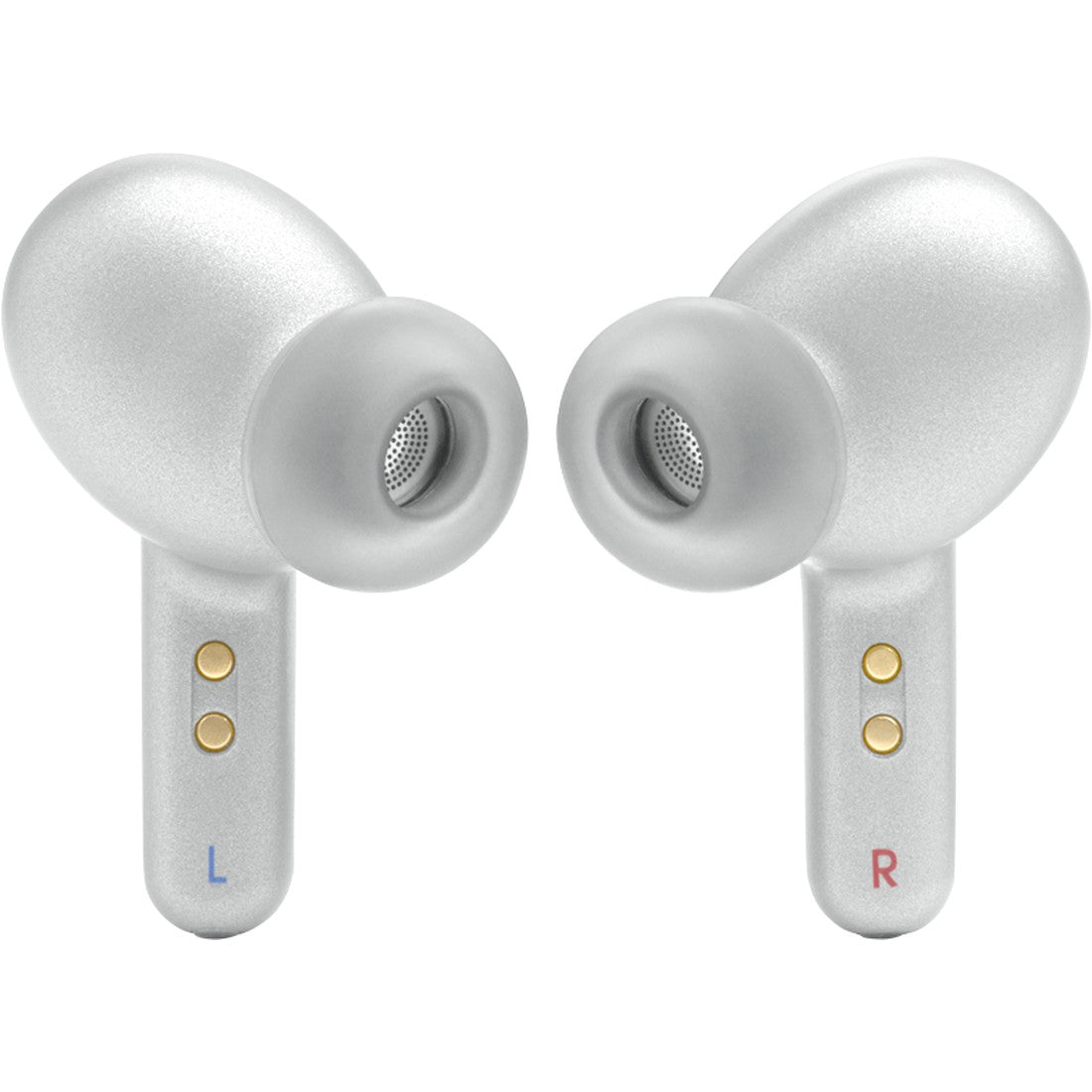 JBL Live Pro 2 TWS - Silver - True wireless Noise Cancelling earbuds - Back