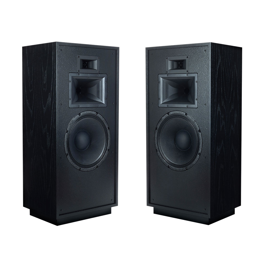 A pair of Klipsch Forte IV in Black Ash
