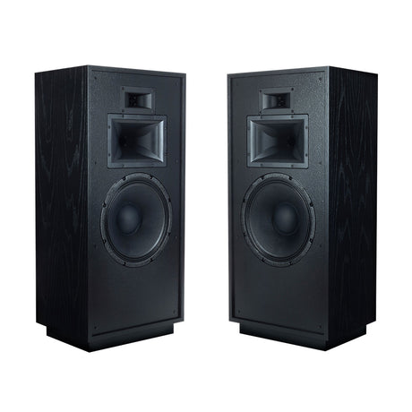 A pair of Klipsch Forte IV in Black Ash
