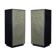 A pair of Klipsch Forte IV in Black Ash with grilles