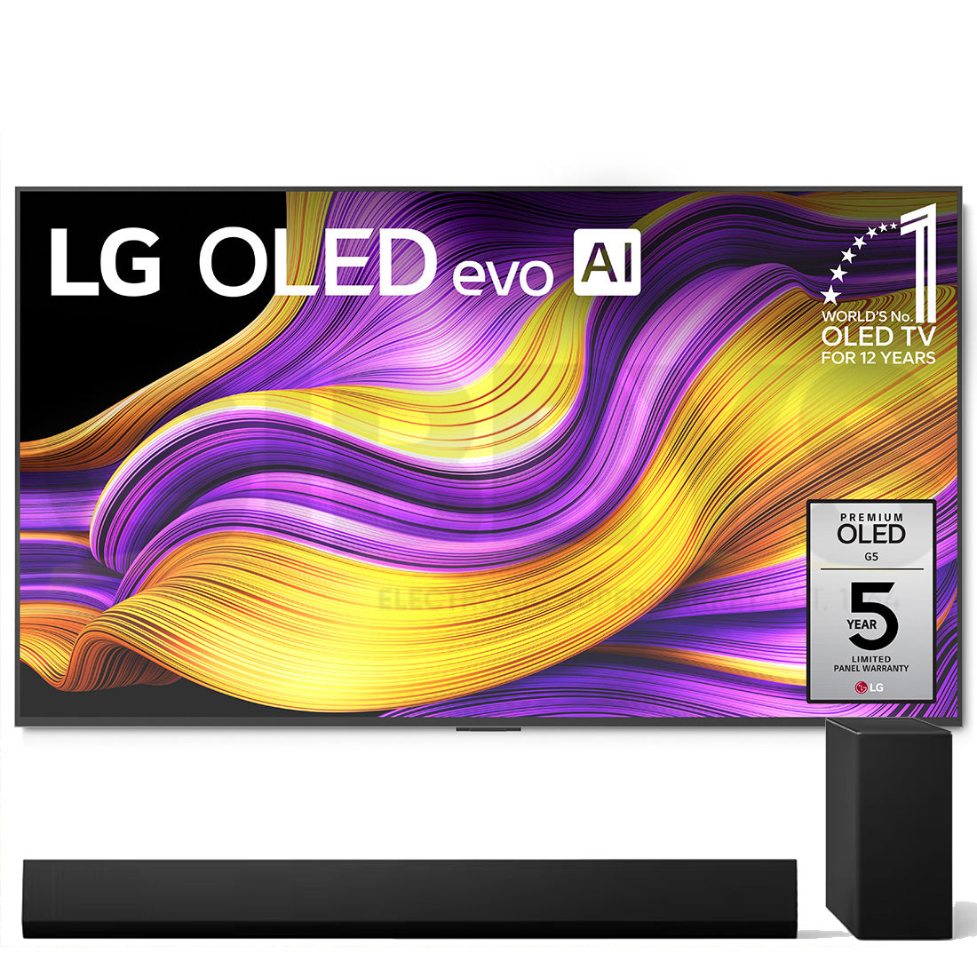 LG OLED G5 4K OLED Evo AI Concierge Smart TV | SG10TY 3.1 Channel Soundbar Bundle