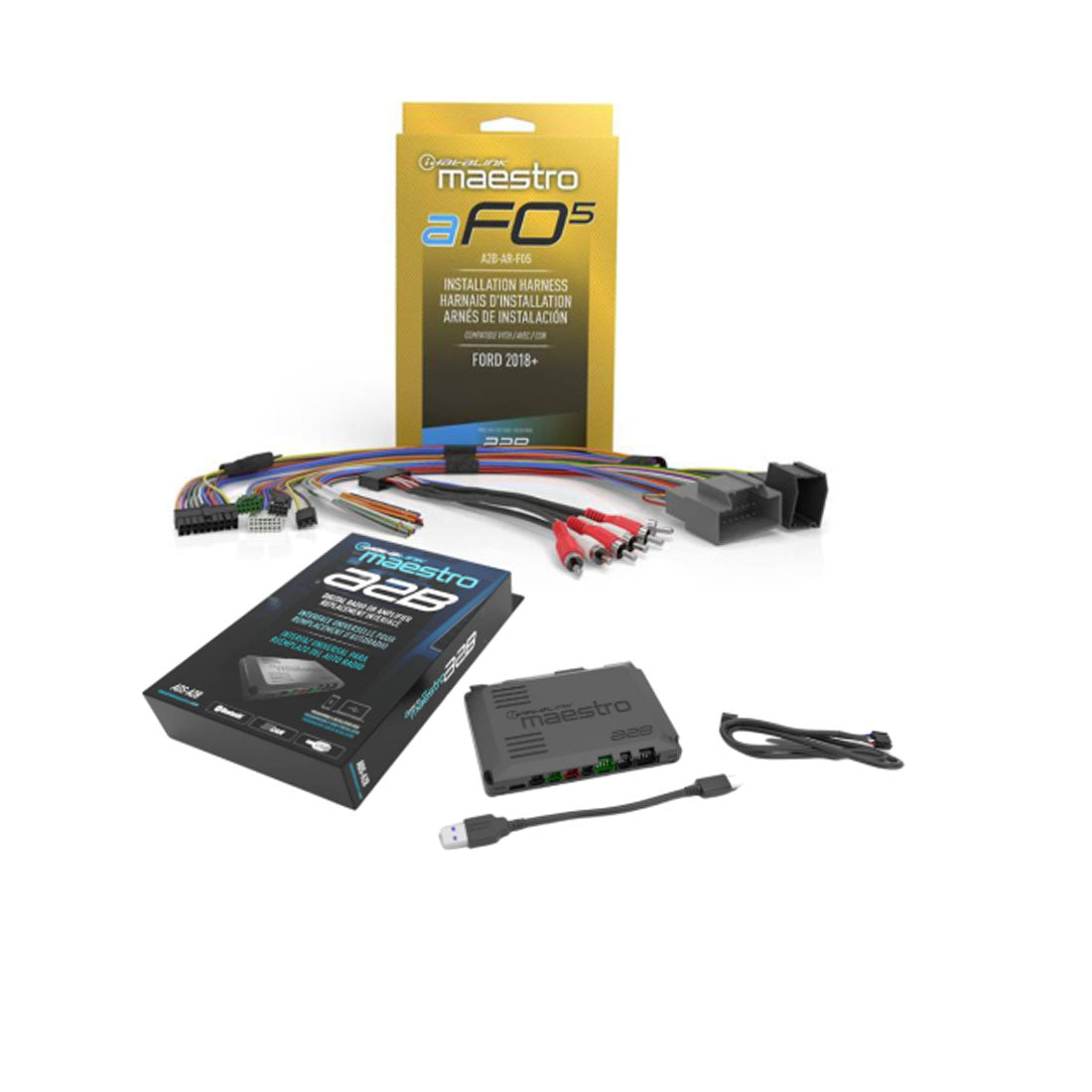 iDatalink Maestro A2B-AR-FO5 Amplifier Replacement Harness for Select Ford Vehicles with A2B Amplifiers