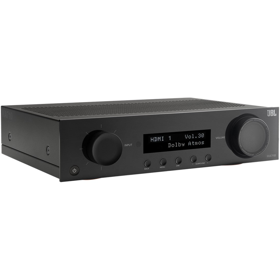 Black JBL MA710 AV receiver