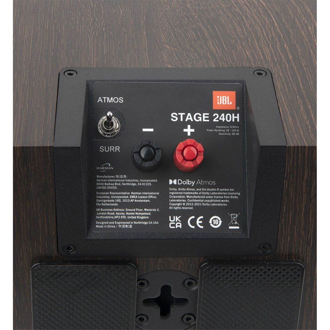 Stage 240H - Espresso - 2-Way 4.5-inch (114mm) Dolby Atmos® Surround Sound Loudspeaker - Pair - Detailshot 8