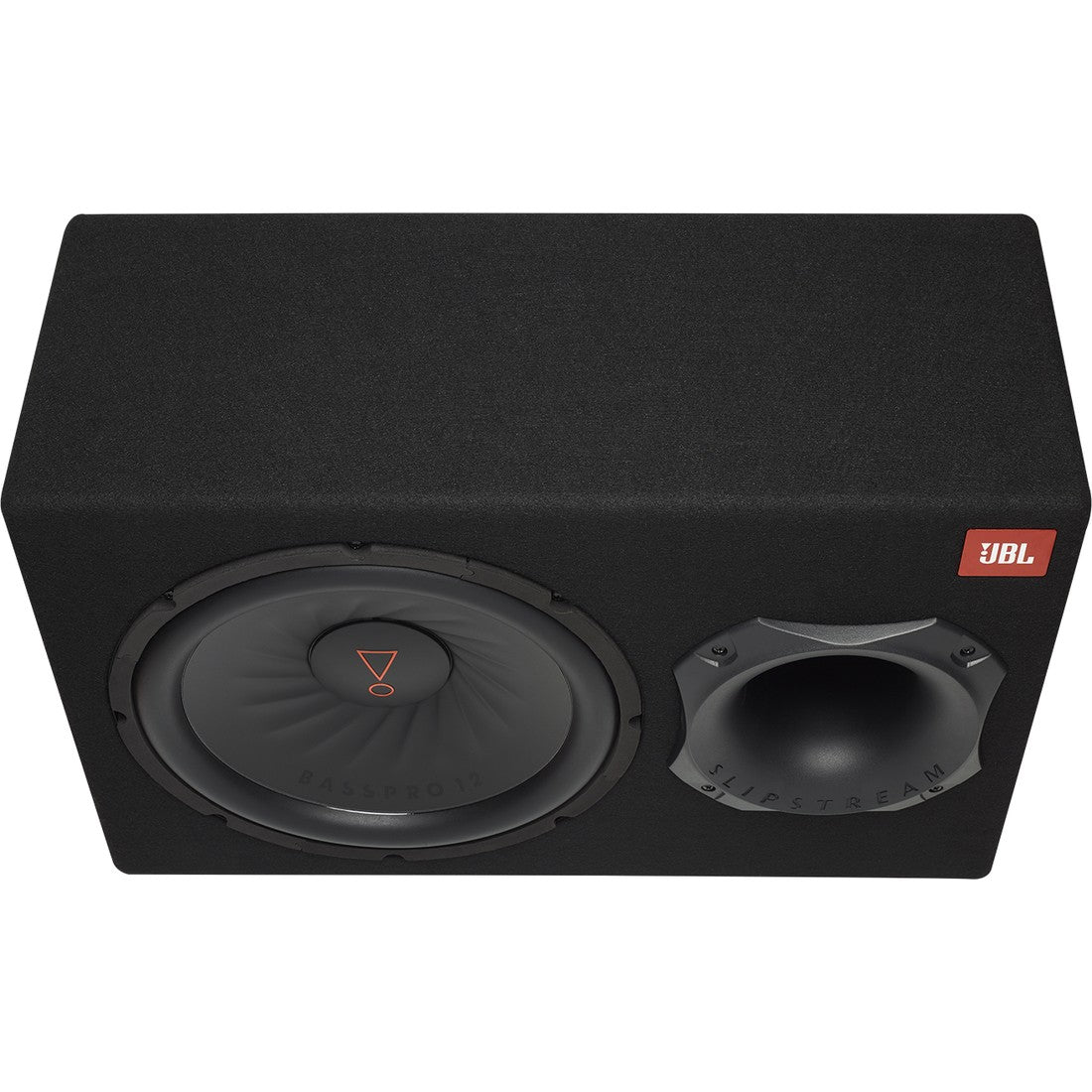 JBL BassPro 12 - Black - 12" (300mm) Car Audio Powered Subwoofer System with Slipstream Port Technology - Top