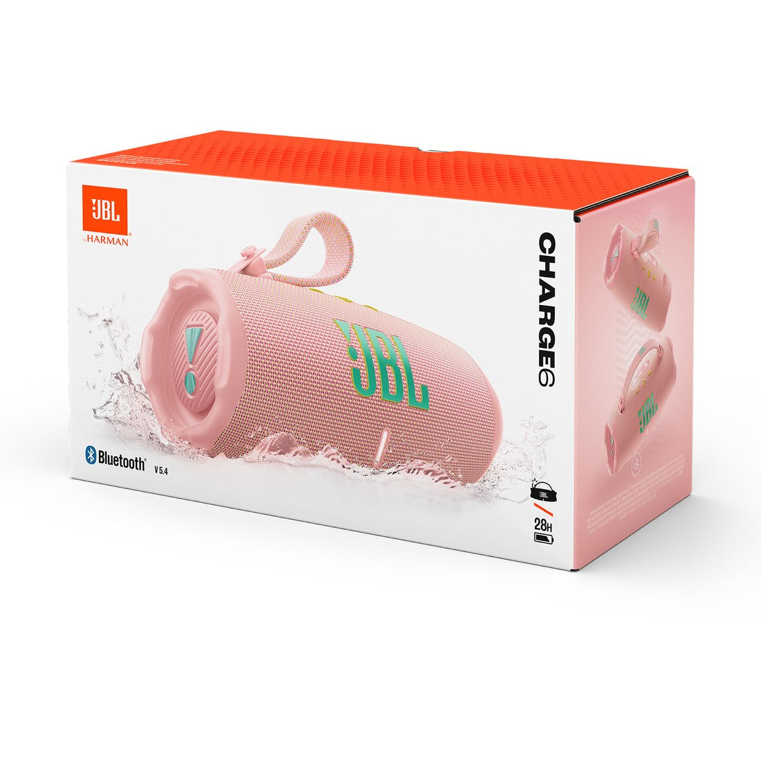 JBL Charge 6 - Pink - Portable waterproof and drop-proof Bluetooth speaker - Detailshot 4
