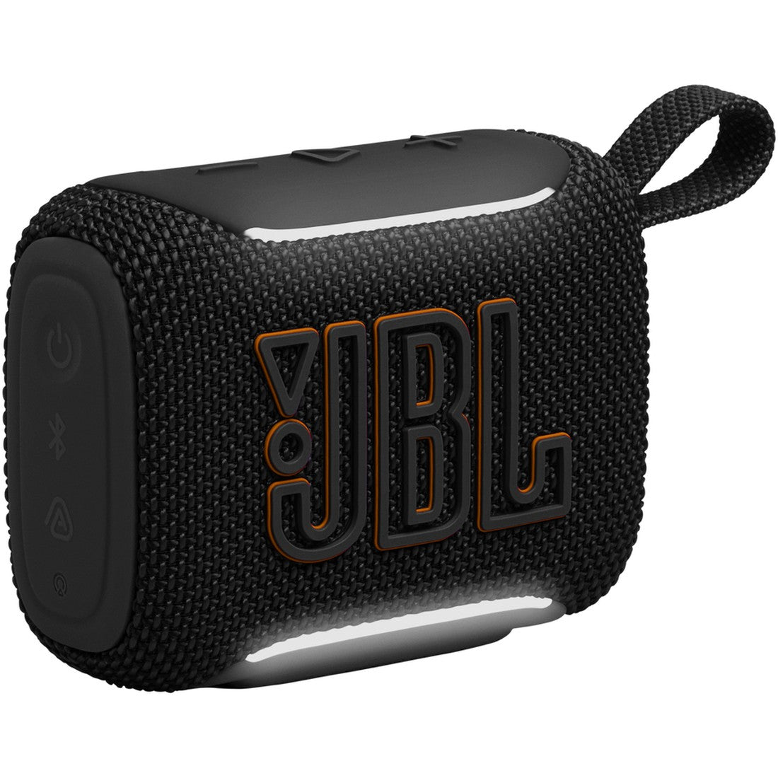 JBL Go 5 - Black - Ultra-portable waterproof and drop-proof speaker with JBL legendary sound and ambient edge lighting - Hero