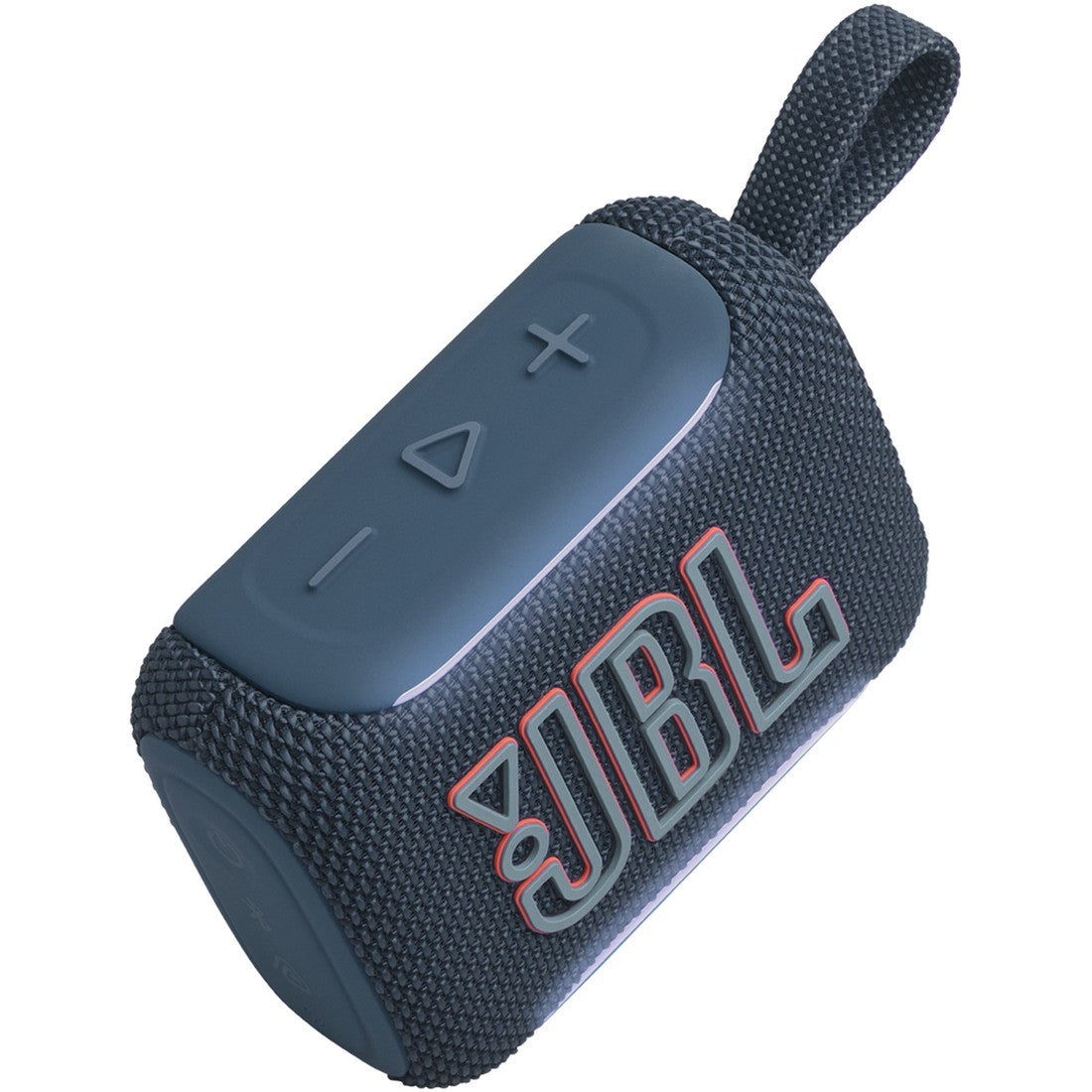 JBL Go 5 - Blue - Ultra-portable waterproof and drop-proof speaker with JBL legendary sound and ambient edge lighting - Detailshot 2