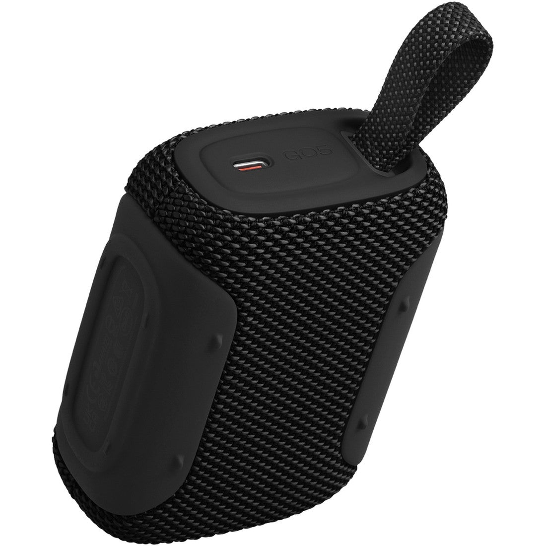 JBL Go 5 - Black - Ultra-portable waterproof and drop-proof speaker with JBL legendary sound and ambient edge lighting - Back