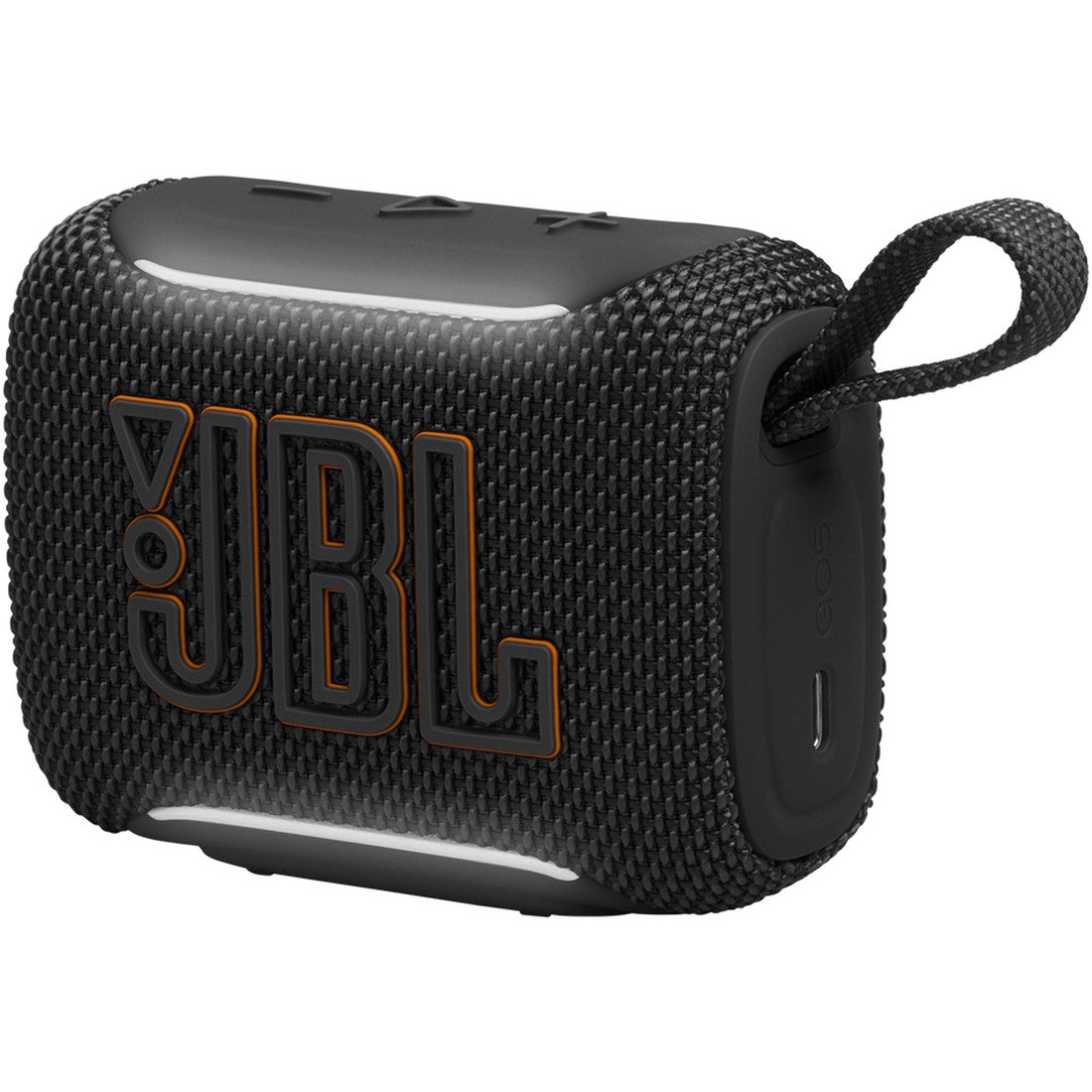 JBL Go 5 - Black - Ultra-portable waterproof and drop-proof speaker with JBL legendary sound and ambient edge lighting - Detailshot 1