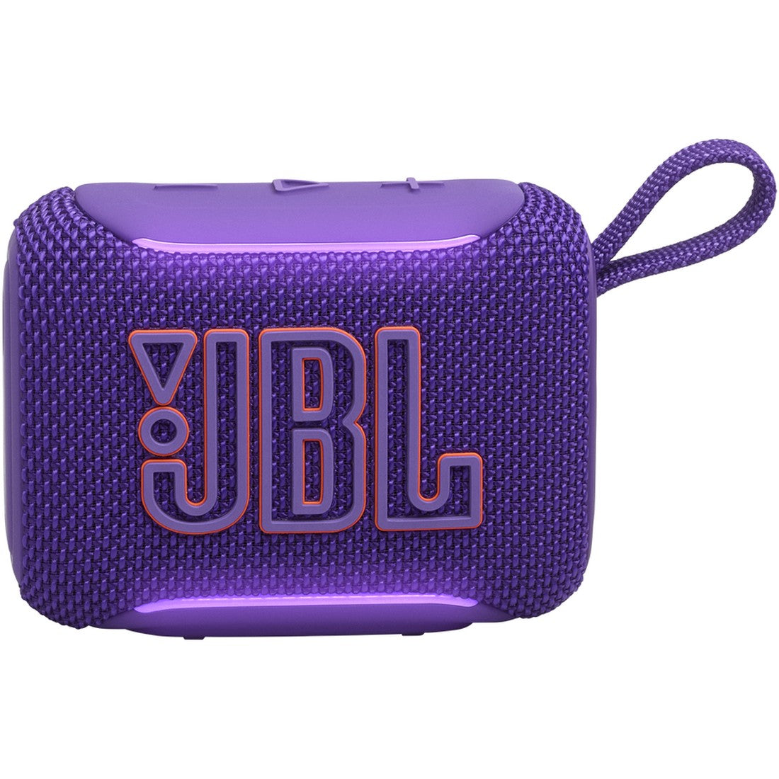 JBL Go 5 - Purple - Ultra-portable waterproof and drop-proof speaker with JBL legendary sound and ambient edge lighting - Front