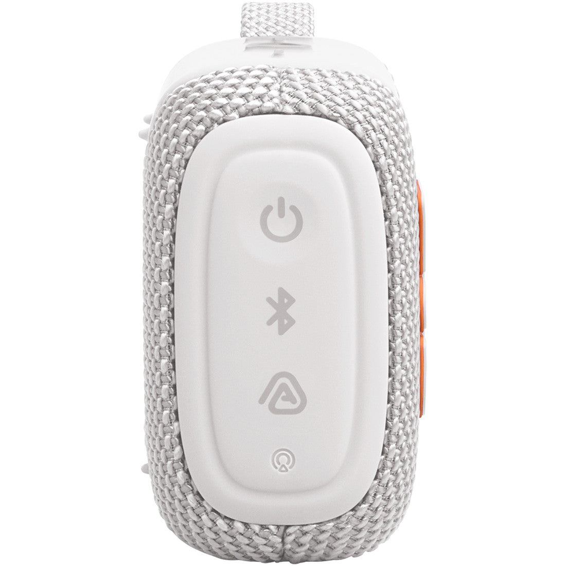 JBL Go 5 - White - Ultra-portable waterproof and drop-proof speaker with JBL legendary sound and ambient edge lighting - Right