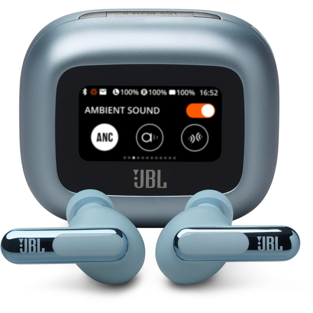 JBL Live Beam 3 - Blue - True wireless noise-cancelling closed-stick earbuds - Hero