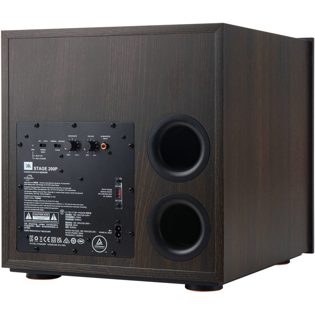 Stage 200P - Espresso - 10-inch (250mm) 300W Powered Subwoofer - Detailshot 6