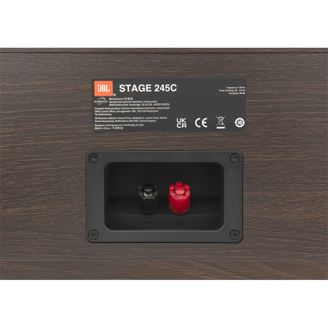 Stage 245C - Espresso - 2.5-Way Quad 4.5-inch (114mm) Center Channel Loudspeaker - Detailshot 7