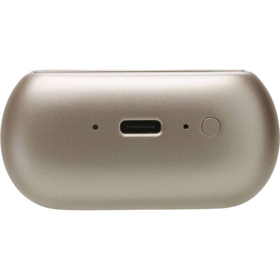 Latte wireless earbud case with charging port and button
