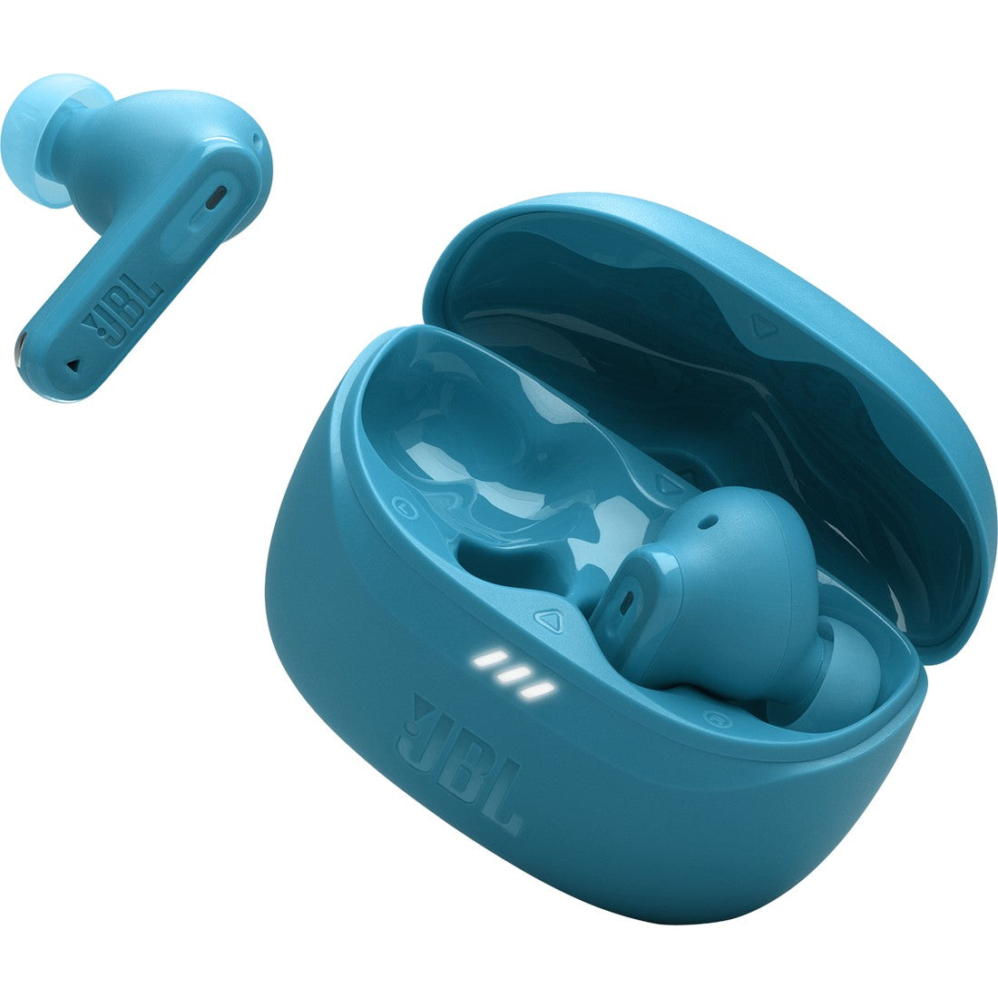 JBL Tune Beam 2 - Turquoise - True Wireless Noise Cancelling Earbuds - Detailshot 2