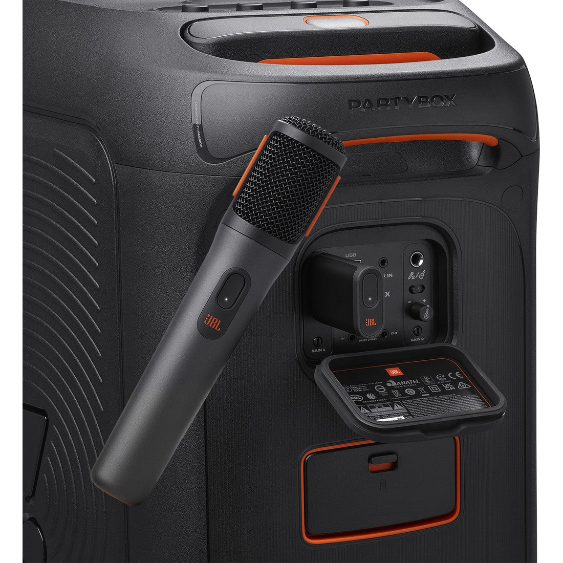 JBL PartyBox Wireless Mic - Black - Digital wireless microphones - Detailshot 4