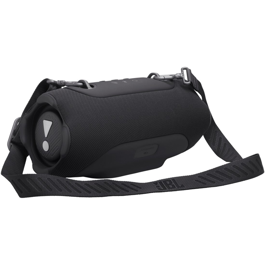 JBL Xtreme 5 - Black - Portable waterproof speaker with massive legendary JBL sound, ambient edge lighting, and a convenient shoulder strap - Detailshot 1