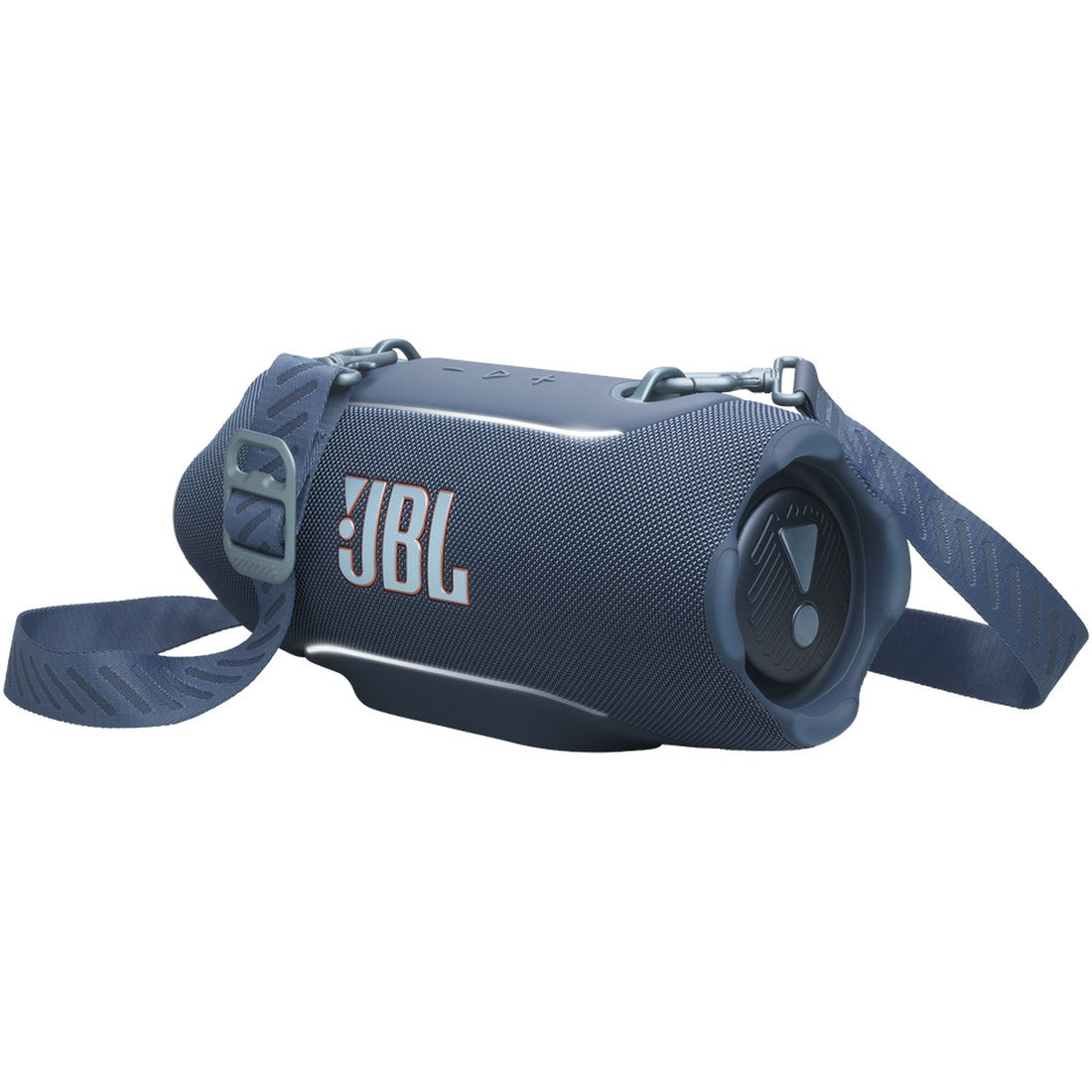 JBL Xtreme 5 - Blue - Portable waterproof speaker with massive legendary JBL sound, ambient edge lighting, and a convenient shoulder strap - Detailshot 1