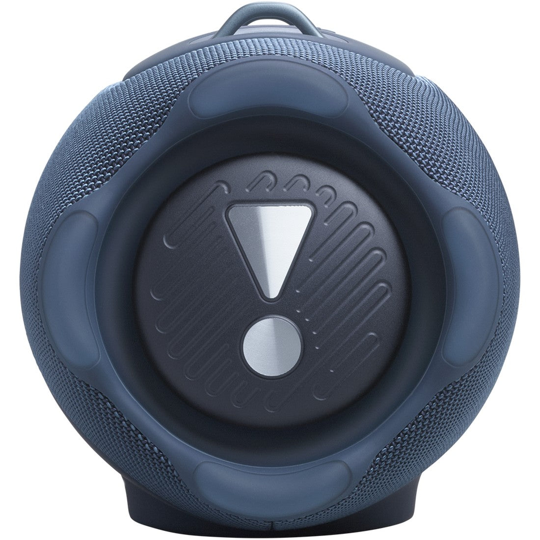JBL Xtreme 5 - Blue - Portable waterproof speaker with massive legendary JBL sound, ambient edge lighting, and a convenient shoulder strap - Left