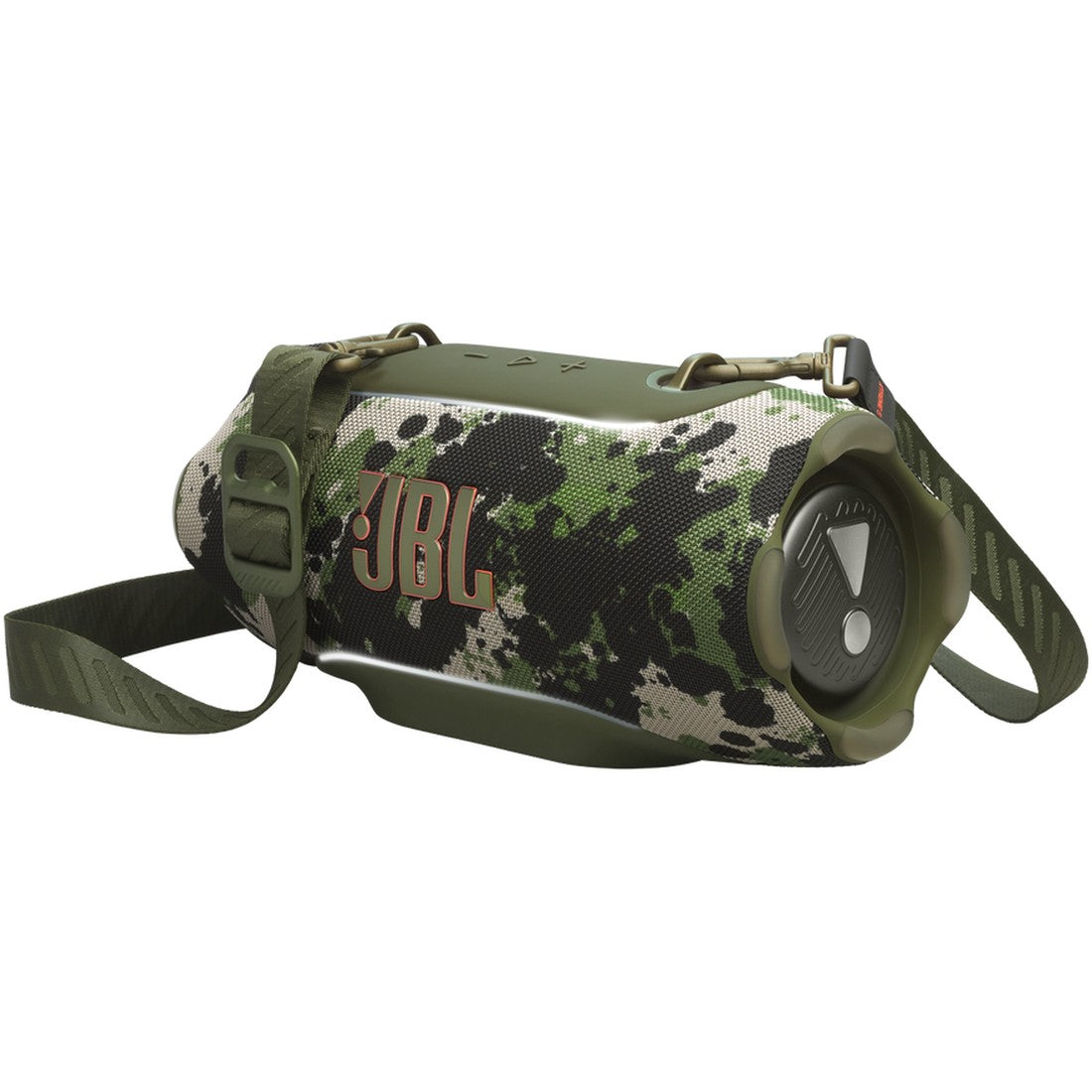 JBL Xtreme 5 - Squad - Portable waterproof speaker with massive legendary JBL sound, ambient edge lighting, and a convenient shoulder strap - Detailshot 2