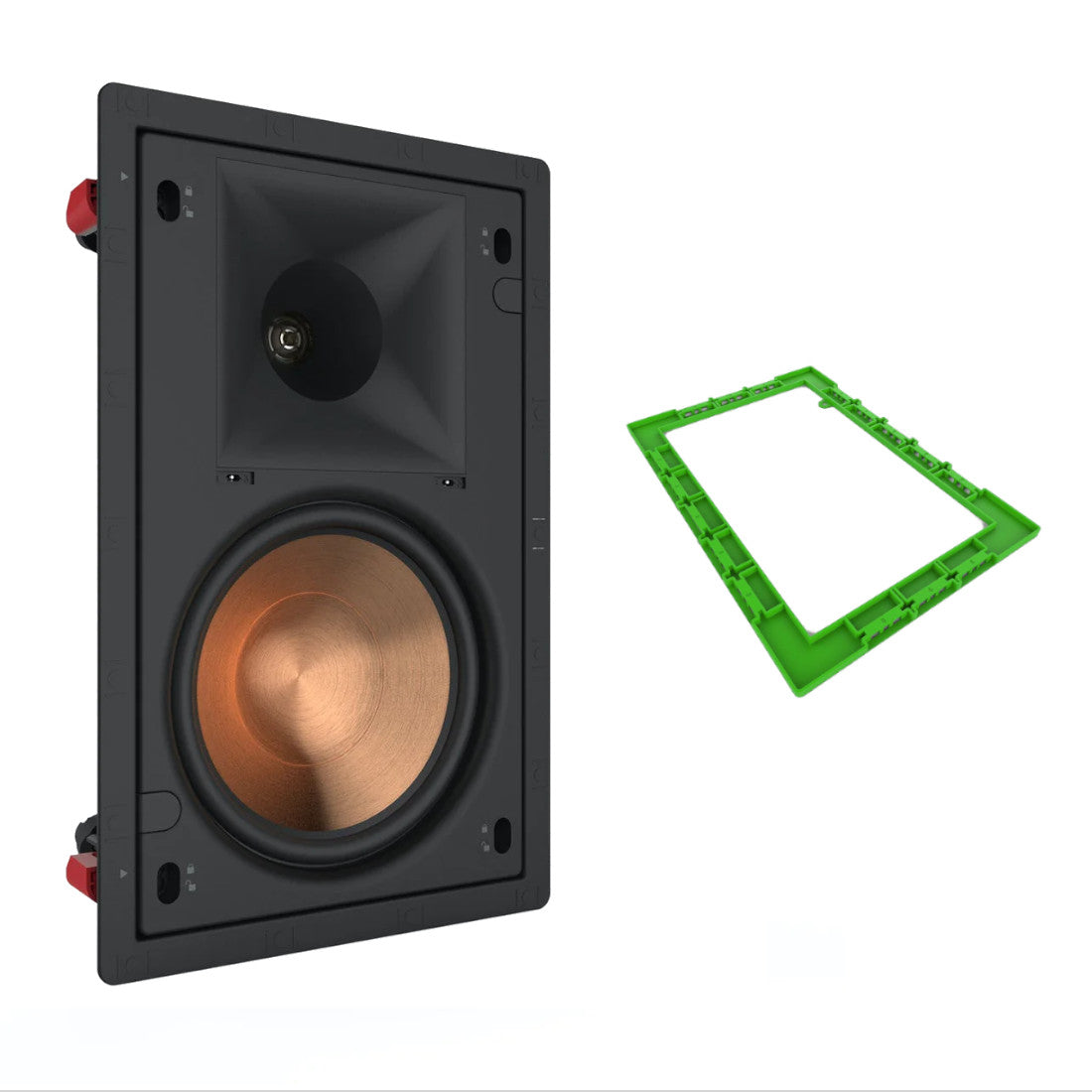 Klipsch PRO-180-RPW 8" In-Wall Speaker with FREE Installation Kit - Bundle - Each