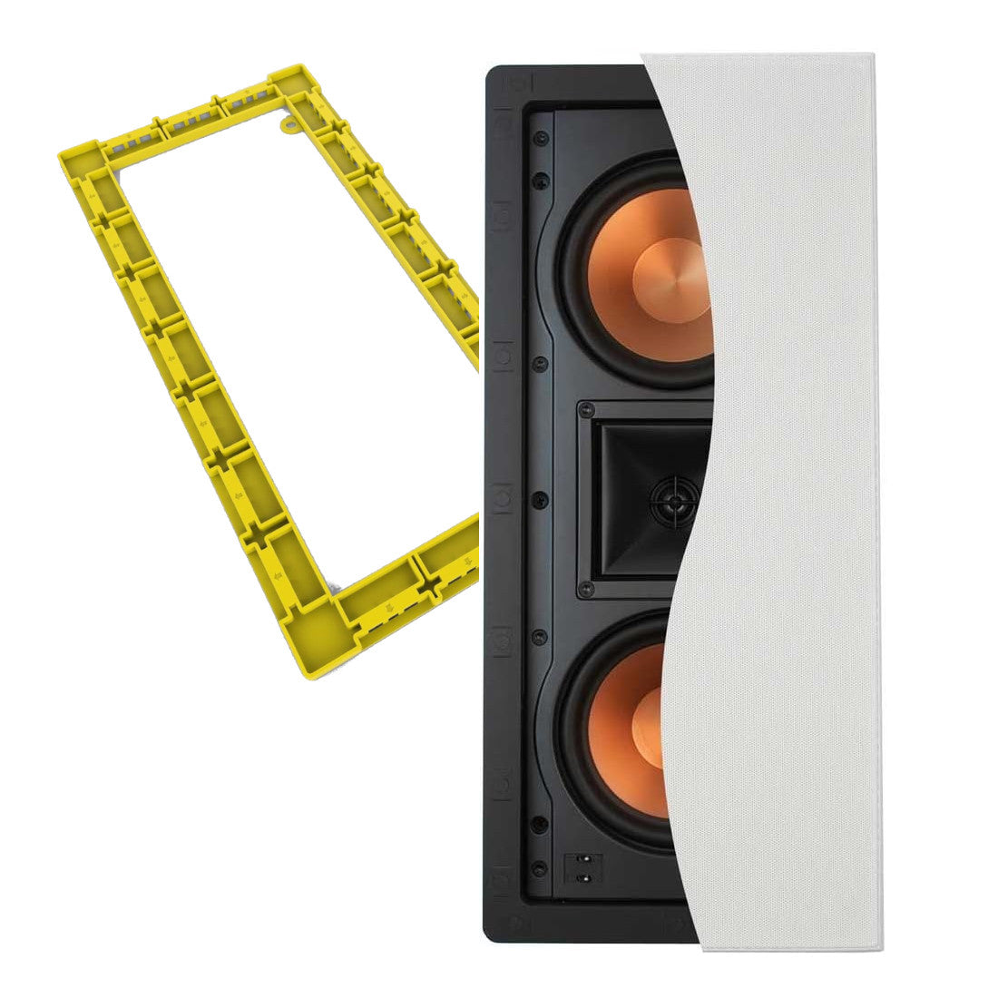Klipsch R-5502-WII Dual 5.25" In-Wall LCR Speaker with FREE Installation Kit - Bundle - Each