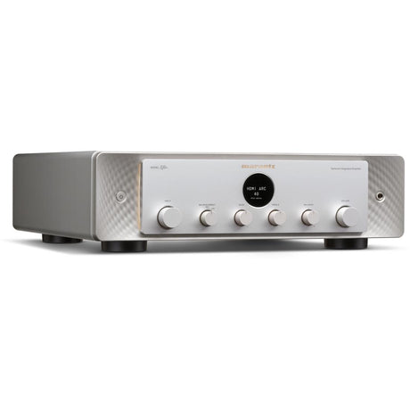Silver-gold Marantz Model 40n amplifier with control knobs on a white background