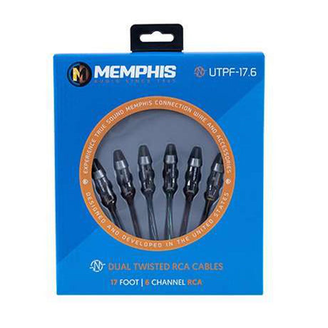 Memphis Audio UTPF-17.6 17-foot, 6-Channel Ultra Twisted Pair Interconnect Cables (UTPF17.6)