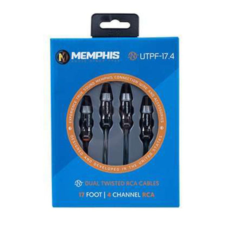 Memphis Audio UTPF-17.4 17-foot, 4-Channel Ultra Twisted Pair Interconnect Cables (UTPF17.4)