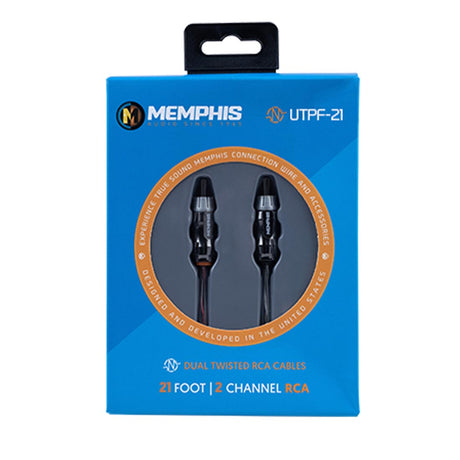 Memphis Audio UTPF-21 21-foot, 2-Channel Ultra Twisted Pair Interconnect Cables (UTPF21)