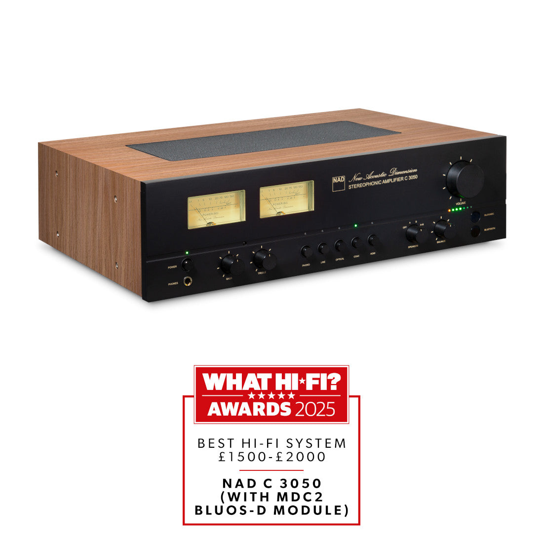 NAD C3050 BluOS Amplifier is a What Hi-Fi Award winner