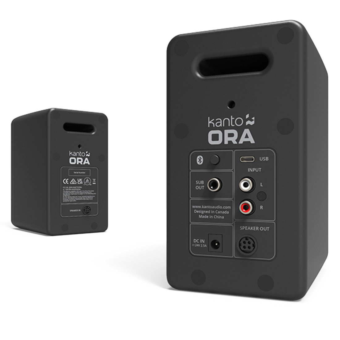 Kanto ORAM ORA 100W Desktop Speakers USB-C Input and Bluetooth - Pair