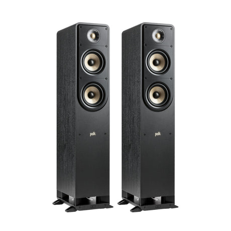 Pair of black Polk ES50 speakers