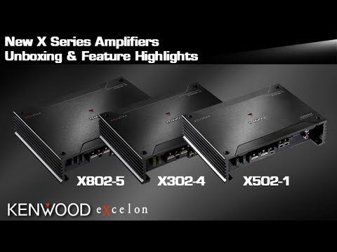 Kenwood eXcelon X302-4 Class D Mono 4-Channel Power Amplifier