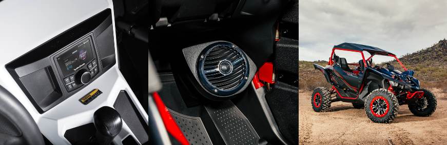 Rockford Fosgate YXZ-STAGE4 400 Watt Amplified Stereo, Front Lower Speaker, Subwoofer, and Rear Speaker Kit for select YXZ (YXZSTAGE4)