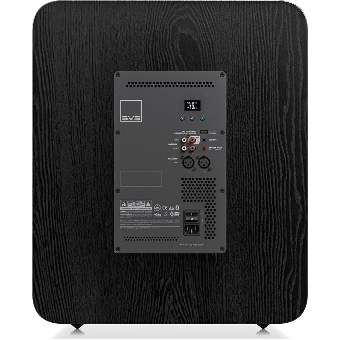 Rear I/O of the SVS PB-3000 R|Evolution subwoofer