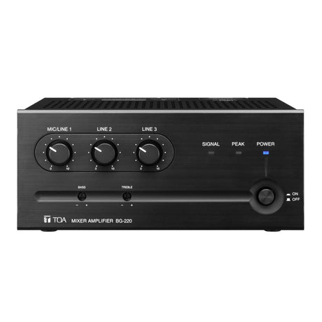 TOA BG Series mixer amplifier with recessed control knobs